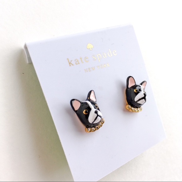 Kate spade French bulldog earrings - Picture 3 of 6